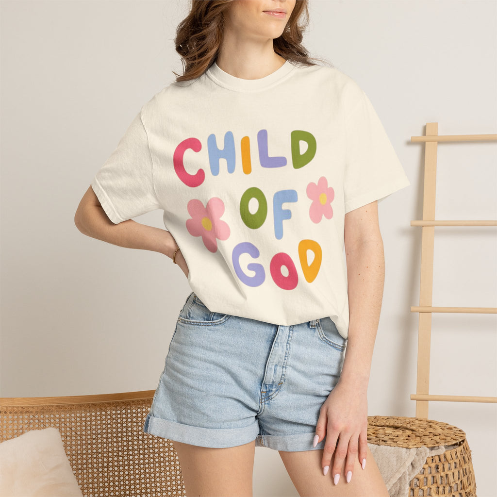 Child of God T-Shirt — Retro Floral Faith Tee
