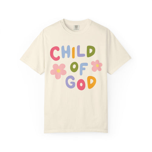 Child of God T-Shirt — Retro Floral Faith Tee