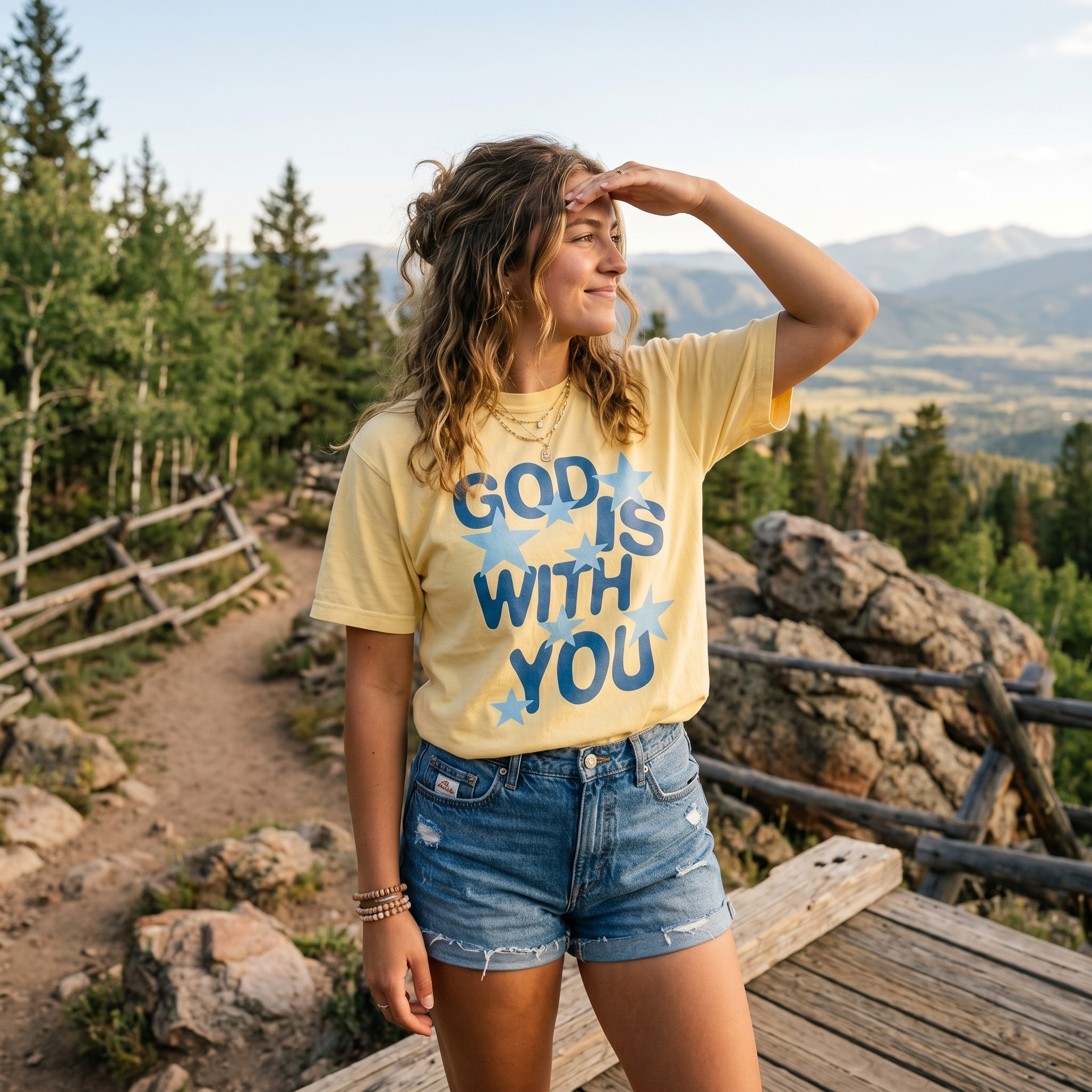 God Is With You T-Shirt — Inspirational Faith Graphic Tee